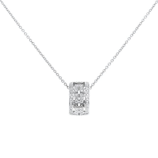 [Angela Jewellery]PARENTESI NECKLACE SILVER DIAMOND