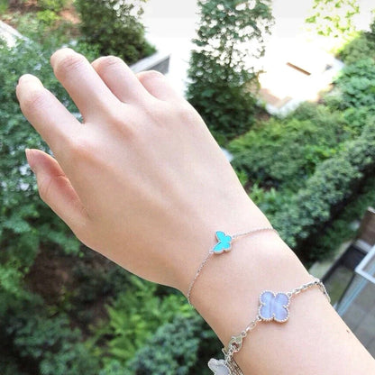 [Angela Schmuck] SCHMETTERLING TÜRKIS SCHMETTERLINGSARMBAND SILBER