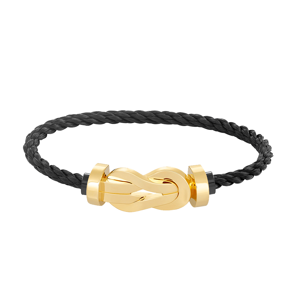 [Angela Jewellery]Chance Armband mit großer 8-stelliger Schnalle ohne Diamanten, Gold 