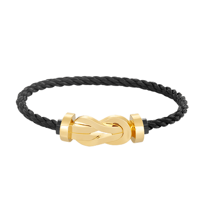 [Angela Jewellery]Chance Armband mit großer 8-stelliger Schnalle ohne Diamanten, Gold 