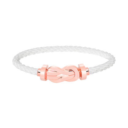 [Angela Jewellery]Chance Armband mit großer 8-stelliger Schnalle ohne Diamanten, Roségold 
