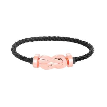 [Angela Jewellery]Chance Armband mit großer 8-stelliger Schnalle ohne Diamanten, Roségold 