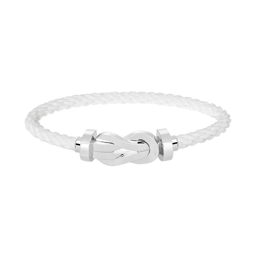 [Angela Jewellery]Chance Armband mit großer 8-stelliger Schnalle, ohne Diamanten, Silber 