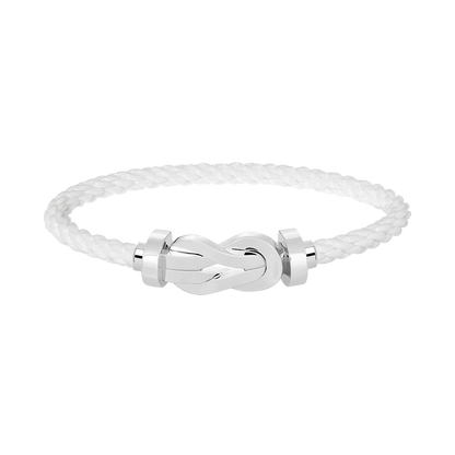 [Angela Jewellery]Chance Armband mit großer 8-stelliger Schnalle, ohne Diamanten, Silber 