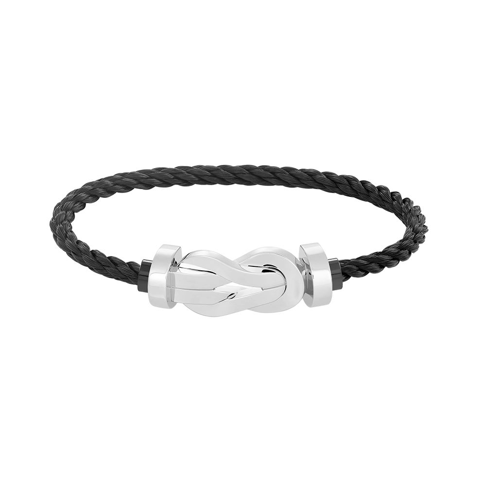 [Angela Jewellery]Chance Armband mit großer 8-stelliger Schnalle, ohne Diamanten, Silber 