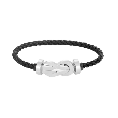 [Angela Jewellery]Chance Armband mit großer 8-stelliger Schnalle, ohne Diamanten, Silber 