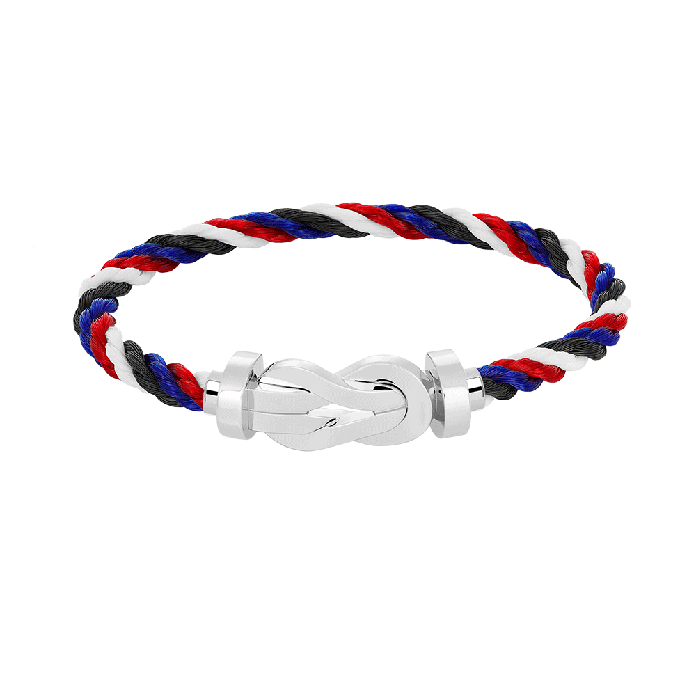 [Angela Jewellery]Chance Armband mit großer 8-stelliger Schnalle, ohne Diamanten, Silber 