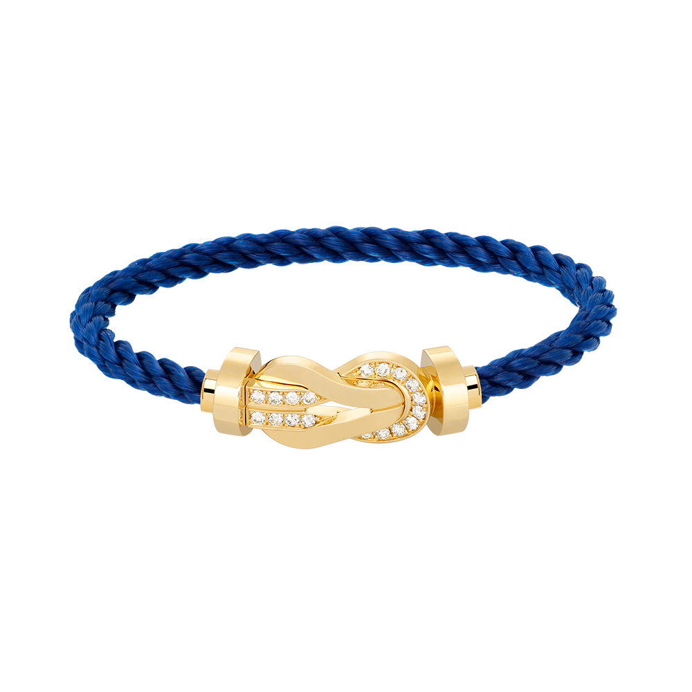 [Angela Jewellery]Chance Großes Armband mit 8-stelliger Schnalle und halbem Diamanten in Gold 