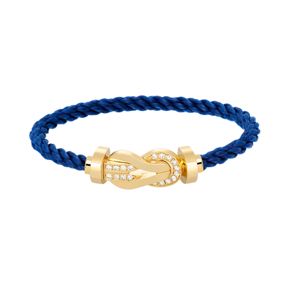 [Angela Jewellery]Chance Großes Armband mit 8-stelliger Schnalle und halbem Diamanten in Gold 