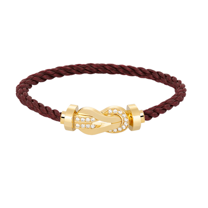 [Angela Jewellery]Chance Großes Armband mit 8-stelliger Schnalle und halbem Diamanten in Gold 