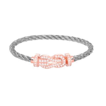 [Angela Jewellery]Chance Armband mit großer 8-stelliger Schnalle und Diamanten in Roségold 