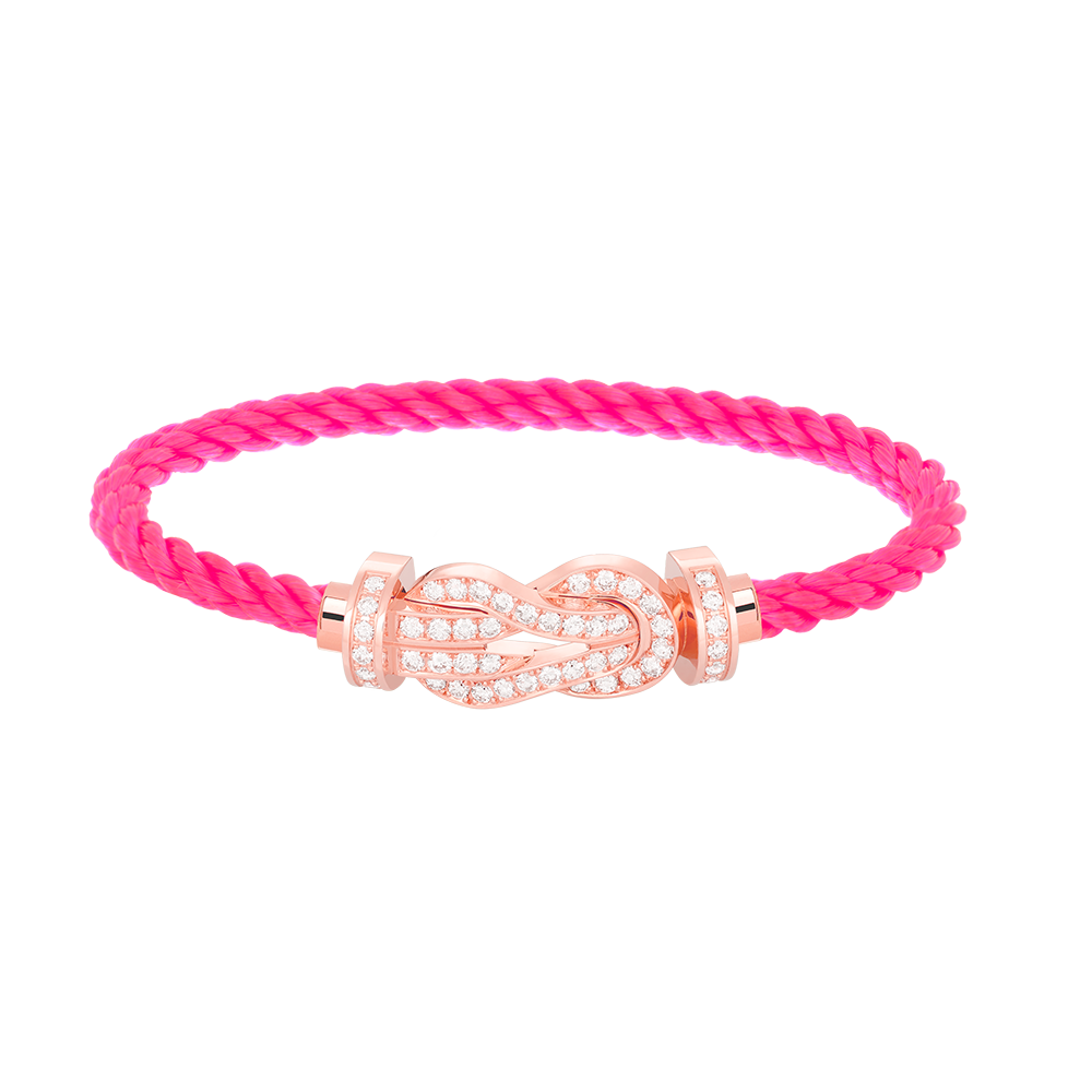 [Angela Jewellery]Chance Armband mit großer 8-stelliger Schnalle und Diamanten in Roségold 