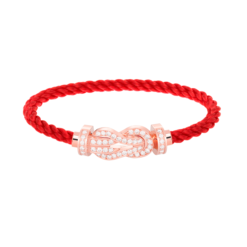 [Angela Jewellery]Chance Armband mit großer 8-stelliger Schnalle und Diamanten in Roségold 