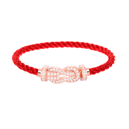 [Angela Jewellery]Chance Armband mit großer 8-stelliger Schnalle und Diamanten in Roségold 