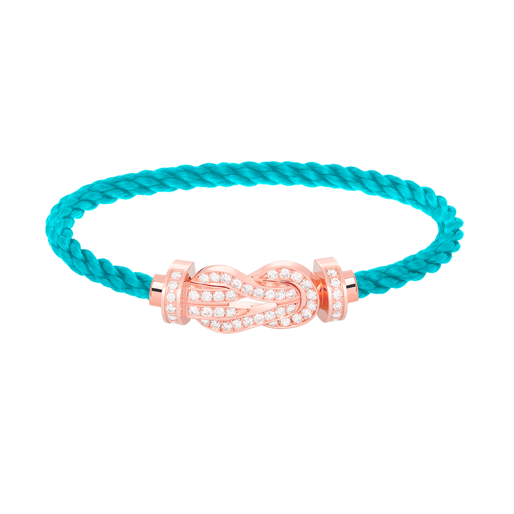 [Angela Jewellery]Chance Armband mit großer 8-stelliger Schnalle und Diamanten in Roségold 