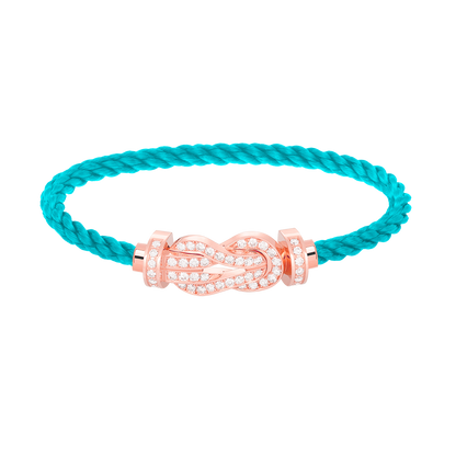 [Angela Jewellery]Chance Armband mit großer 8-stelliger Schnalle und Diamanten in Roségold 