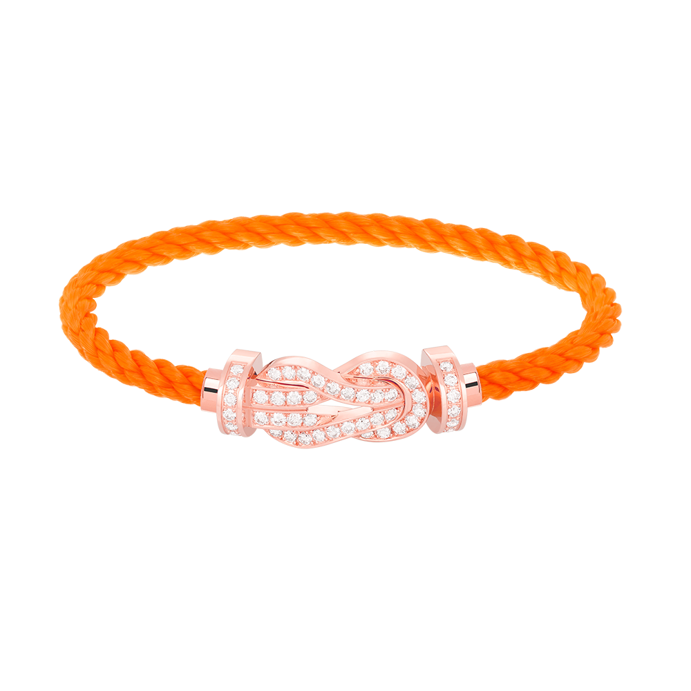 [Angela Jewellery]Chance Armband mit großer 8-stelliger Schnalle und Diamanten in Roségold 