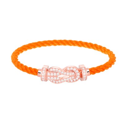 [Angela Jewellery]Chance Armband mit großer 8-stelliger Schnalle und Diamanten in Roségold 