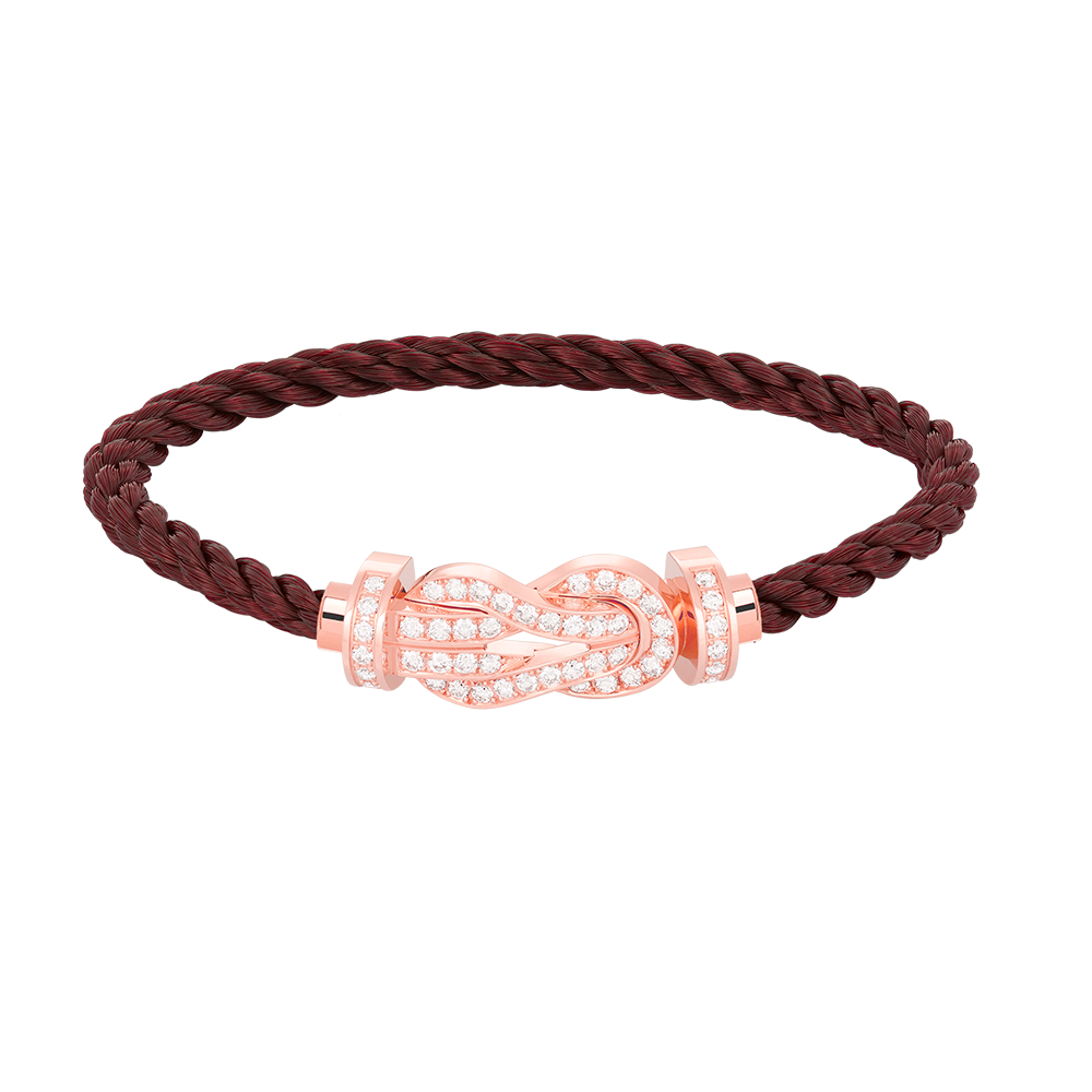 [Angela Jewellery]Chance Armband mit großer 8-stelliger Schnalle und Diamanten in Roségold 