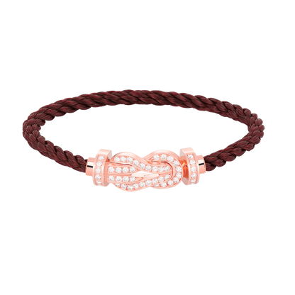 [Angela Jewellery]Chance Armband mit großer 8-stelliger Schnalle und Diamanten in Roségold 