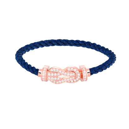 [Angela Jewellery]Chance Armband mit großer 8-stelliger Schnalle und Diamanten in Roségold 