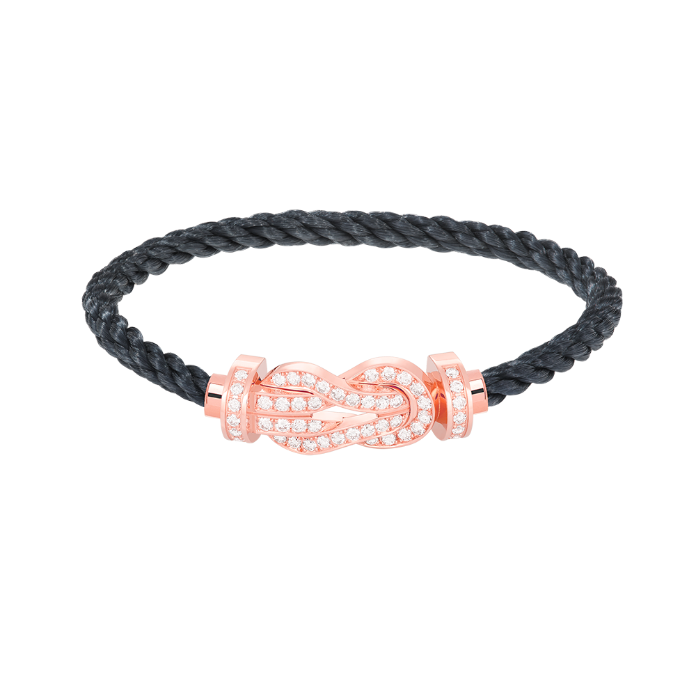 [Angela Jewellery]Chance Armband mit großer 8-stelliger Schnalle und Diamanten in Roségold 