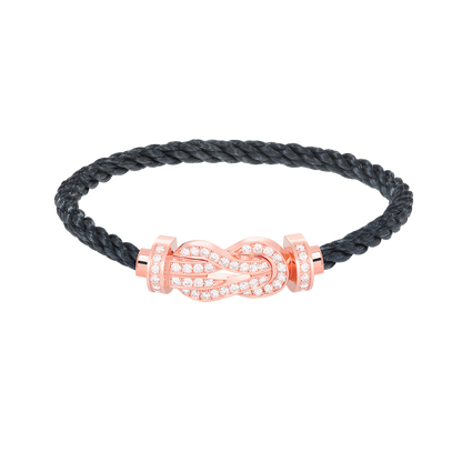 [Angela Jewellery]Chance Armband mit großer 8-stelliger Schnalle und Diamanten in Roségold 