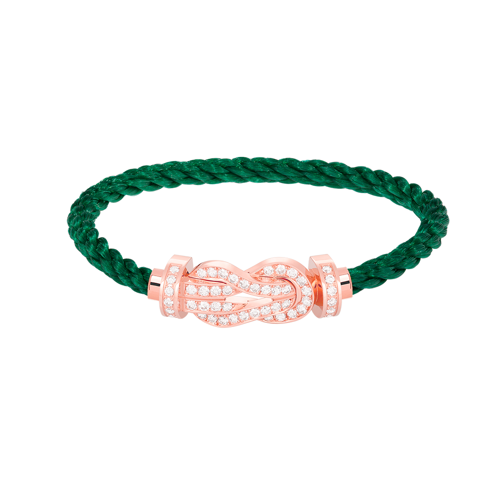 [Angela Jewellery]Chance Armband mit großer 8-stelliger Schnalle und Diamanten in Roségold 