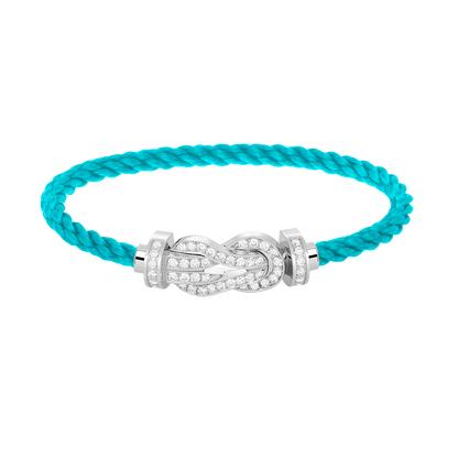 [Angela Jewellery]Chance Großes Armband mit 8-stelliger Schnalle und Diamanten, Silber 