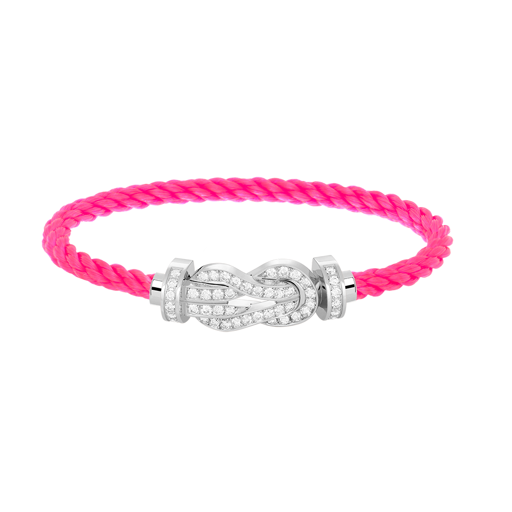 [Angela Jewellery]Chance Großes Armband mit 8-stelliger Schnalle und Diamanten, Silber 