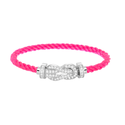 [Angela Jewellery]Chance Großes Armband mit 8-stelliger Schnalle und Diamanten, Silber 