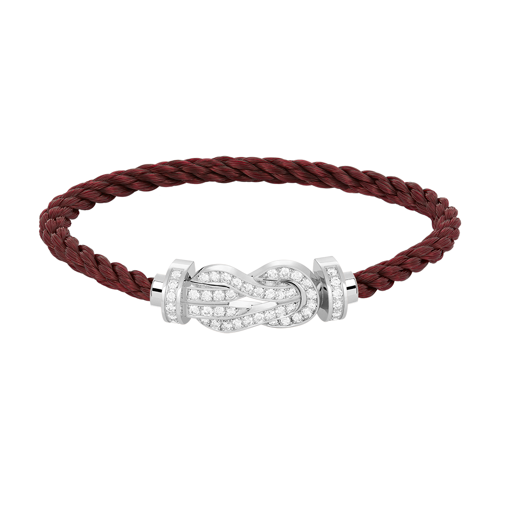 [Angela Jewellery]Chance Großes Armband mit 8-stelliger Schnalle und Diamanten, Silber 