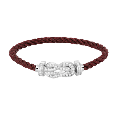 [Angela Jewellery]Chance Großes Armband mit 8-stelliger Schnalle und Diamanten, Silber 