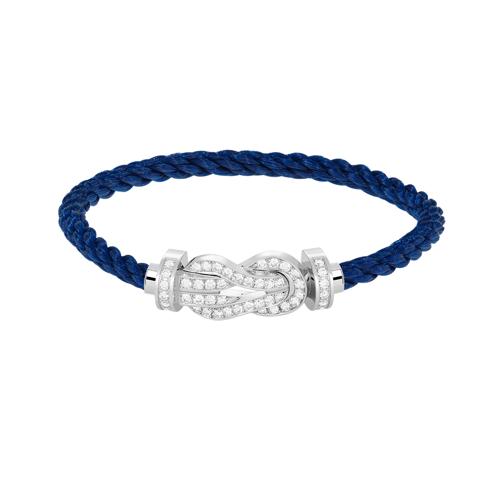 [Angela Jewellery]Chance Großes Armband mit 8-stelliger Schnalle und Diamanten, Silber 