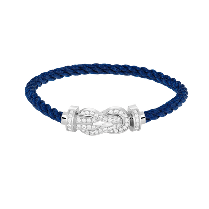 [Angela Jewellery]Chance Großes Armband mit 8-stelliger Schnalle und Diamanten, Silber 