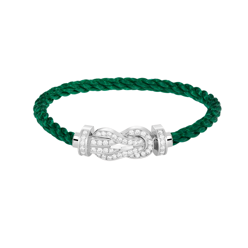 [Angela Jewellery]Chance Großes Armband mit 8-stelliger Schnalle und Diamanten, Silber 