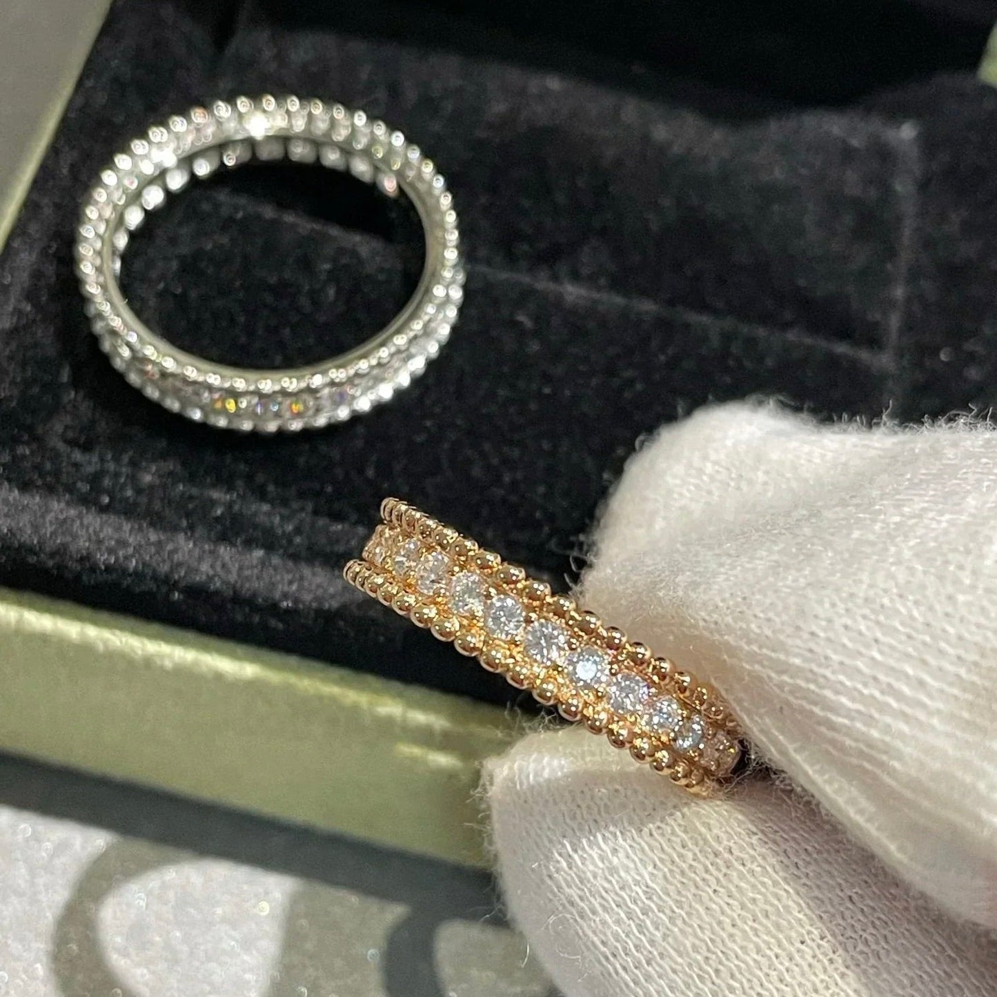 [Angela Schmuck]Perlee Diamant Roségold Ring