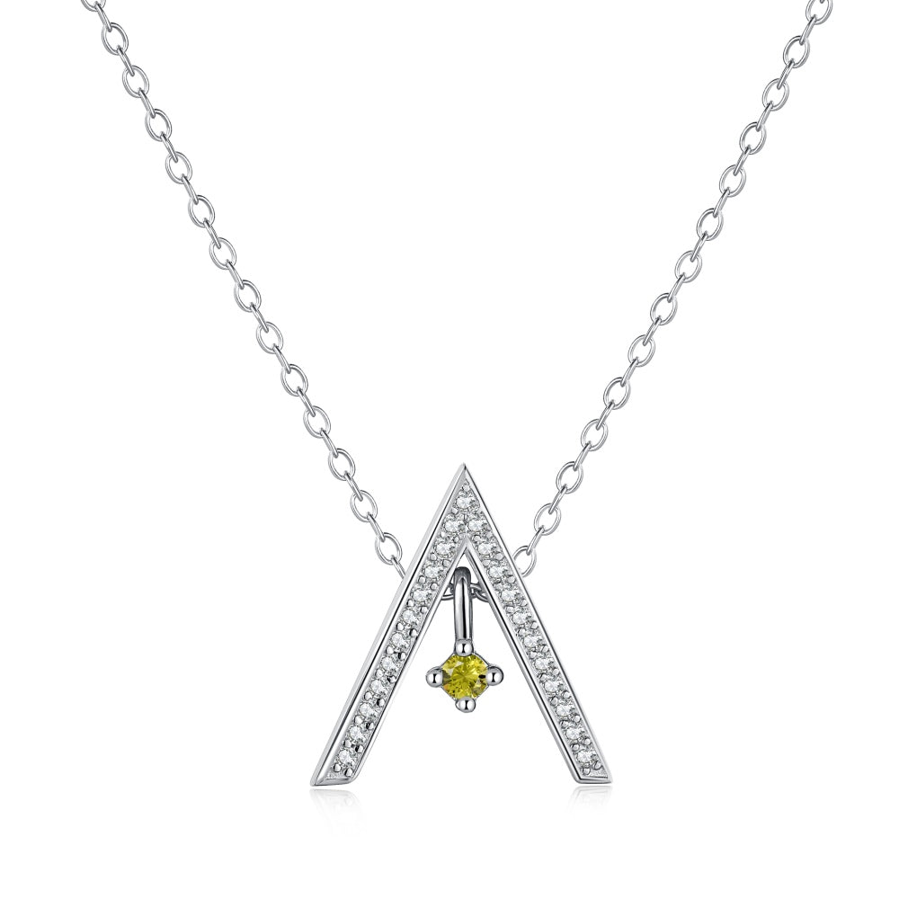 Angela Jewelry]Funkelnde Halskette in A-Form