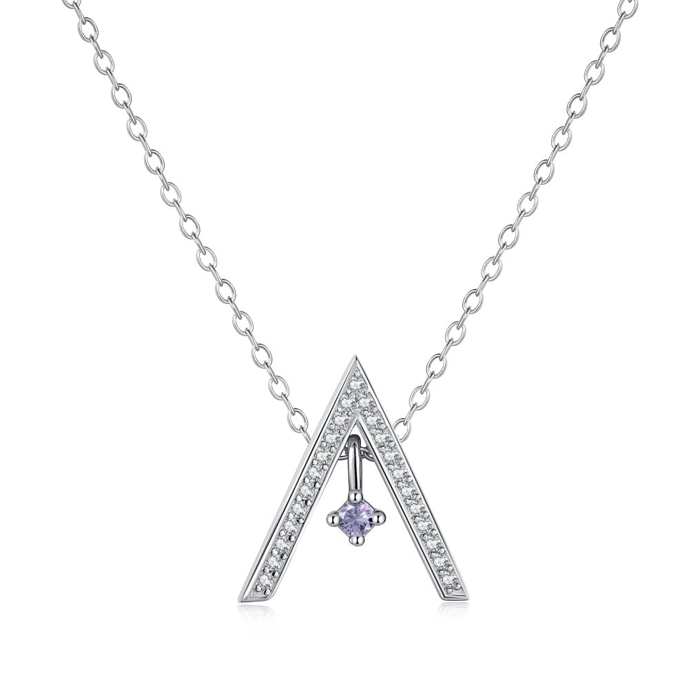 Angela Jewelry]Funkelnde Halskette in A-Form