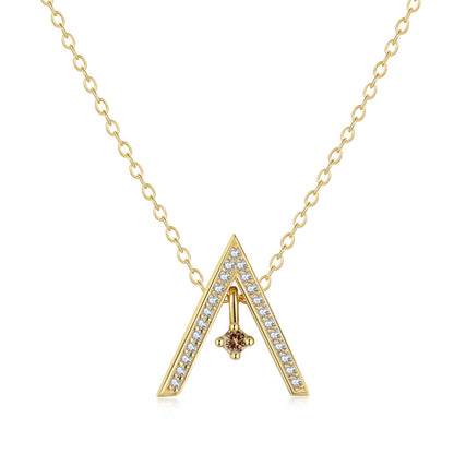 Angela Jewelry]Funkelnde Halskette in A-Form