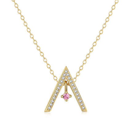 Angela Jewelry]Funkelnde Halskette in A-Form