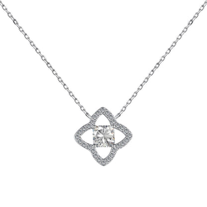 Angela Jewelry]Exquisite Halskette in Blumenform mit Prinzessschliff