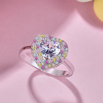 Angela Jewelry]Zarter, überschwänglicher Ehering in Herzform