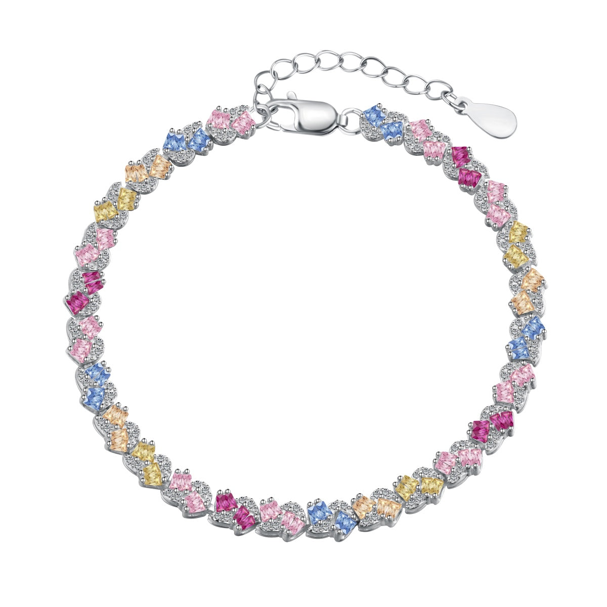 Angela Jewelry]Verziertes buntes Party-Armband in Blumenform