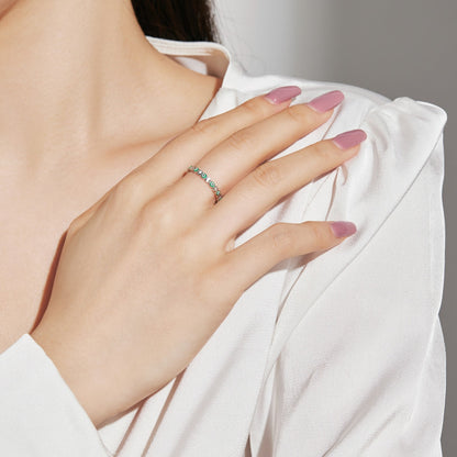 Angela Jewelry] Funkelnder, lebendiger Ring in runder Form für den Alltag