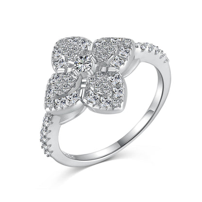 Angela Jewelry]Luxuriöser Bankettring in bunter Blumenform