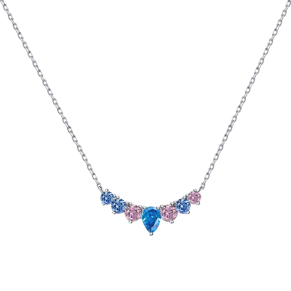 Angela Jewelry]Zierliche bunte Herzkette