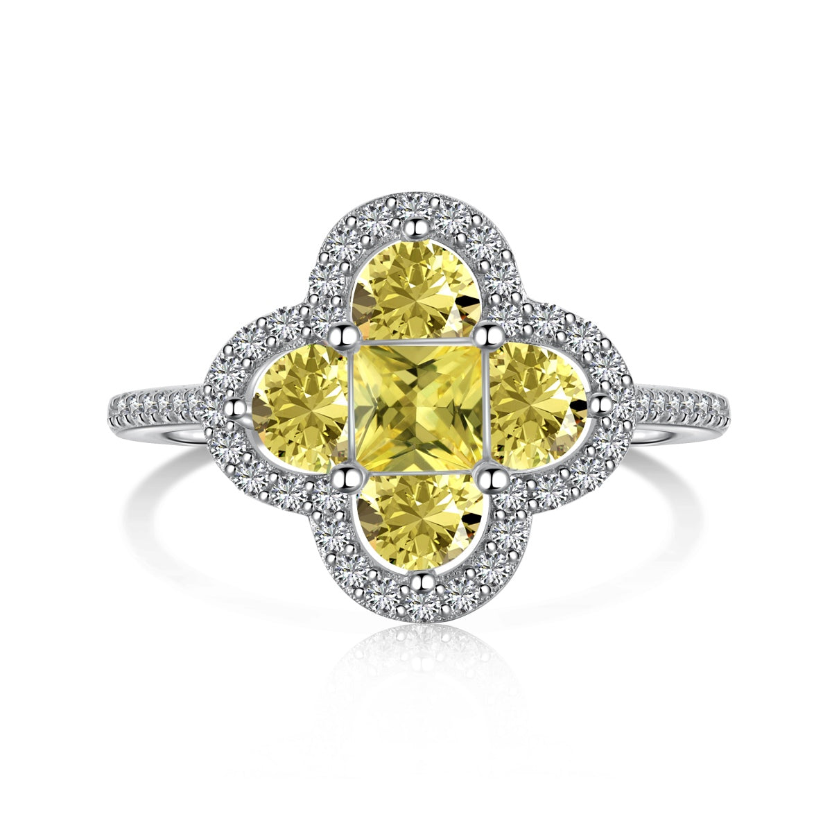 Angela Jewelry]Luxuriöser Bankettring in Blumenform