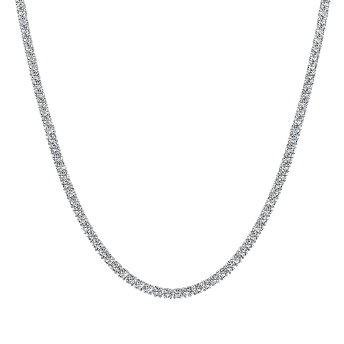 Angela Jewelry]Zarte Tenniskette in runder Form
