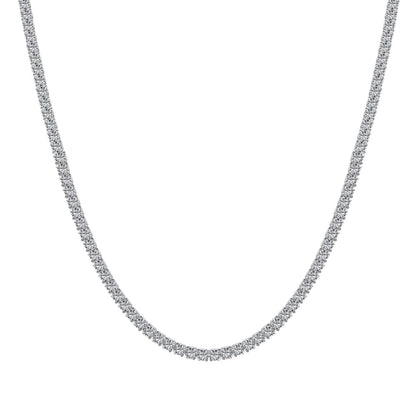 Angela Jewelry]Zarte Tenniskette in runder Form
